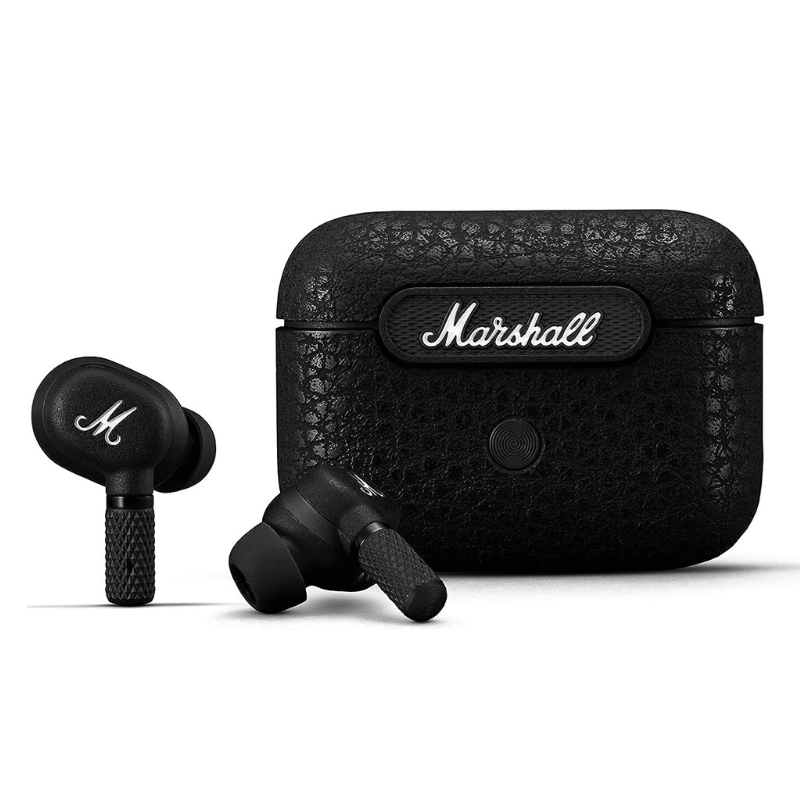 Marshall Motif True Wireless Noise Canceling Headphones, Black box Marshall Motif True Wireless Noise Canceling Headphones, Black
