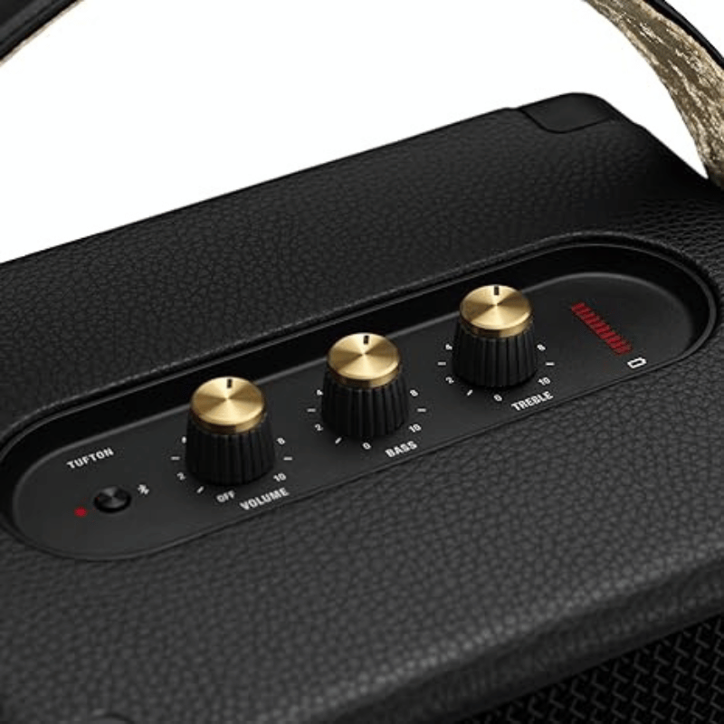 Marshall Tufton Bluetooth Speaker, Black & Brass controller Marshall Tufton Bluetooth Speaker, Black & Brass controller
