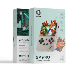 GP PRO Gaming Console with 6000+ Free Games by Green Lion, Gamepad Connection, ARM Cortex-A9 CPU, HDMI Output TV, 10Hrs Standby, 2600mAh Battery Capacity
