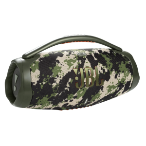 JBL Boombox 3 side view with metal handle