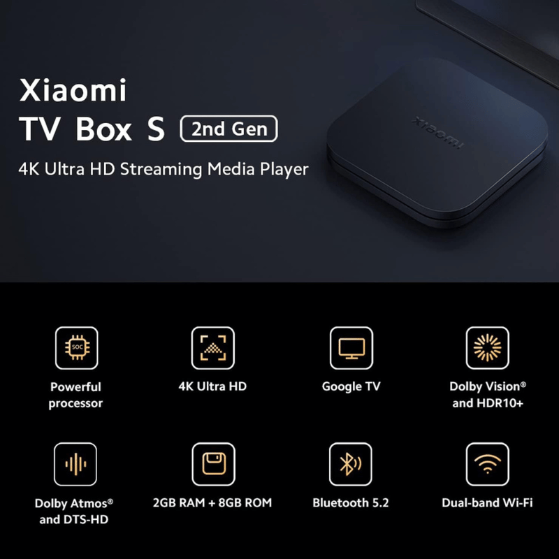 Xiaomi Mi Tv Box S 4K Gen 2 Xiaomi Mi Tv Box S 4K Gen 2