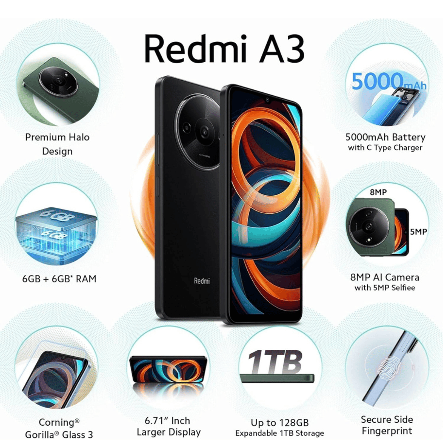 Xiaomi Redmi A3 4GB RAM 128GB Xiaomi Redmi A3 4GB RAM 128GB