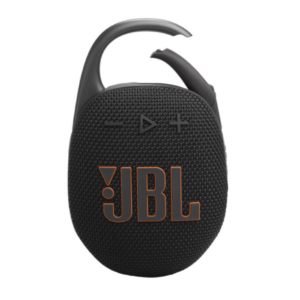 JBL Clip 5 showcasing Bluetooth V5.3 connectivity with a smartphone.