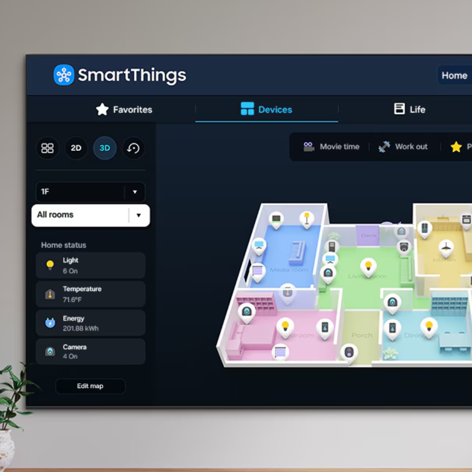 9 Samsung 43-inch DU8100 Crystal UHD TV showcasing vivid 4K visuals with enhanced clarity.