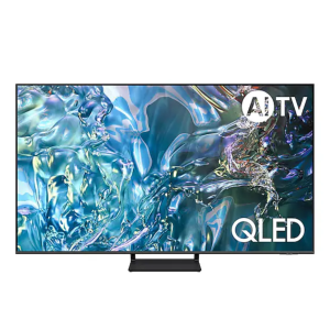 Samsung Q65D TV with Dolby Atmos and Q-Symphony sound system for an immersive audio experience.