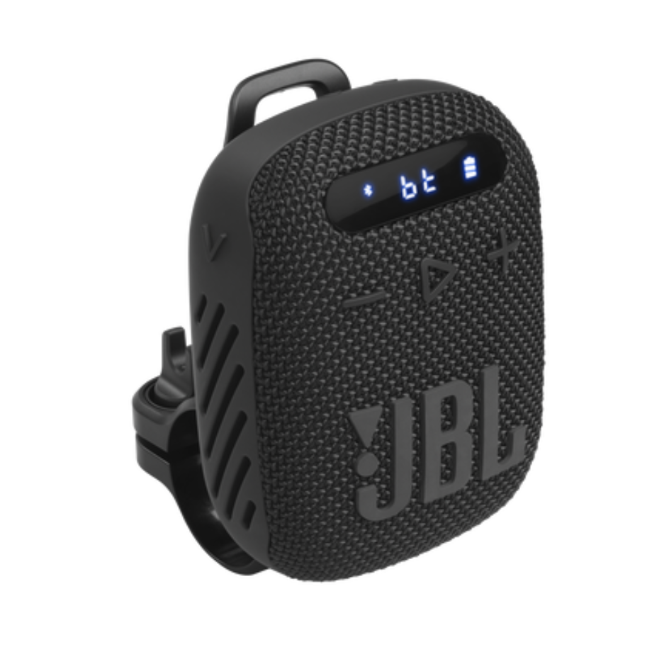 JBL Wind 3 LED Display JBL Wind 3 with its LED display turned on.