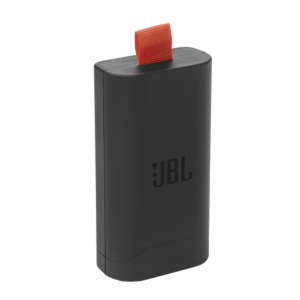 JBL PartyBox Club 120 with JBL Battery 200 inserted.