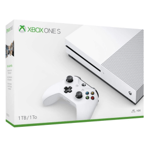 Xbox One S streaming 4K content from Netflix and playing a UHD Blu-ray movie.