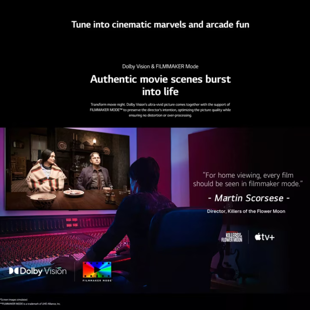 webOS Smart TV – Your Favorite Apps in One Place. LG C4 OLED Evo TV screen displaying the webOS home interface.