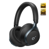 Space One headphones showcasing the Hi-Res Audio and Hi-Res Wireless Audio certifications.