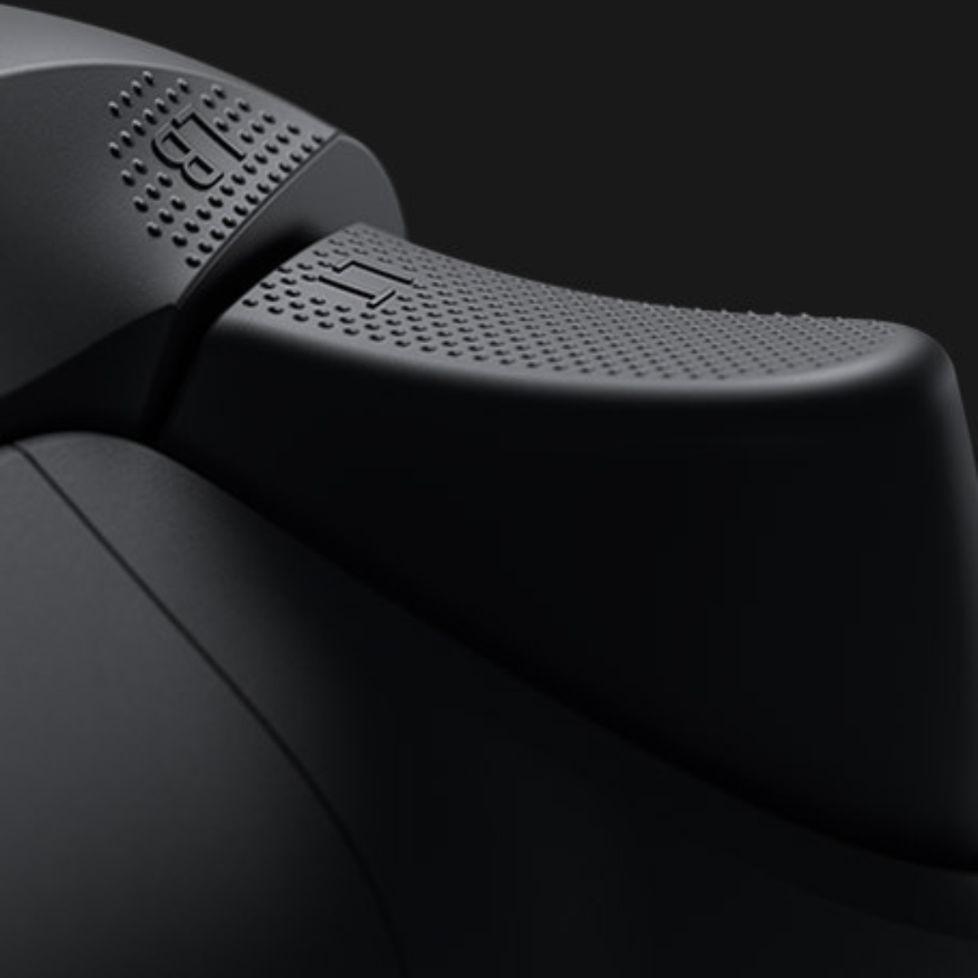 Xbox Wireless Controller Grip Detail Xbox Wireless Controller close-up showing trigger button and grip texture